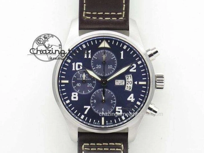 MIROTIME 0131 Youthful Pilot Chrono RG 3878 Gray Dial on Light Brown Leather Strap A 7394